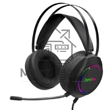 Гарнитура Exegate Cosmos HS-702GL чёрный, проводная, USB, виртуальный звук 7.1, подсветка