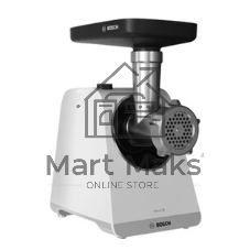 Мясорубка электрическая Bosch MFWS420W белый, 1900 Вт, 2.5 кг/мин, реверс, насадки - 3