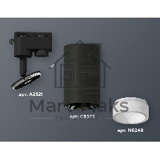 Светильник Ambrella light XT6323160 SBK/FR черный песок/белый матовый MR16 GU5.3 (A2521, C6323, N6248)