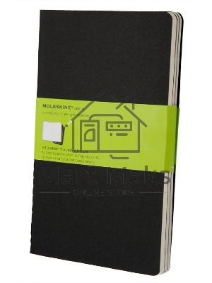 Блокнот Moleskine CAHIER JOURNAL XLarge 190х250 мм, обложка картон, 120 страниц, нелинованный, черный (3 шт)