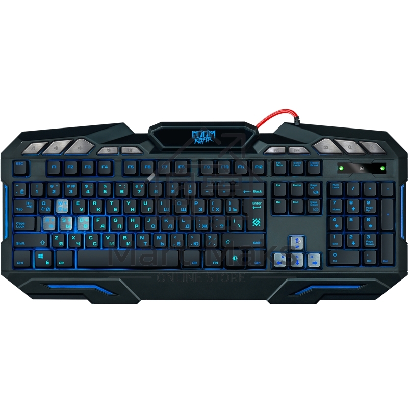 Клавиатура Defender Doom Keeper GK-100DL RUпроводная, USB, черный
