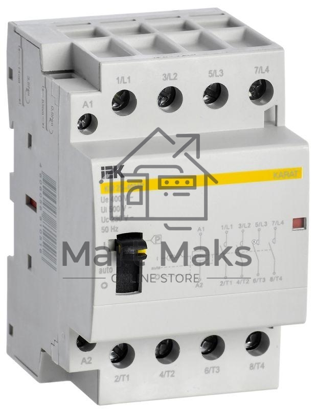 Контактор модульный КМ25-40МР AC с ручным управ. KARAT IEK MKK22-25-40