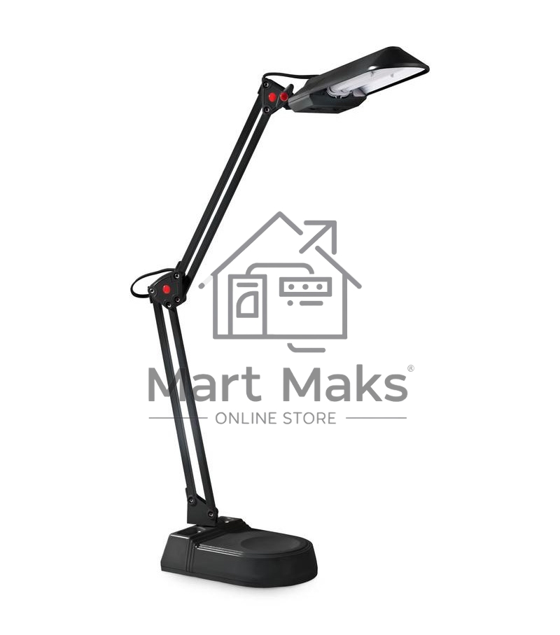 Лампа настольная CAMELION KD-017A С0211W черный в к-те база+струбцина