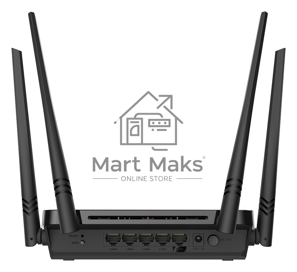 Роутер D-Link DIR-822/RU/E1A, Wireless AC1200 Dual-Band Router with 1 10/100Base-TX WAN port and 4 10/100Base-TX LAN ports.802.11b/g/n compatible, 802.11AC up to 866Mbps,1 10/100Base-TX WAN port, 4 10/100B