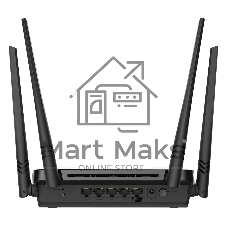 Роутер D-Link DIR-822/RU/E1A, Wireless AC1200 Dual-Band Router with 1 10/100Base-TX WAN port and 4 10/100Base-TX LAN ports.802.11b/g/n compatible, 802.11AC up to 866Mbps,1 10/100Base-TX WAN port, 4 10/100B