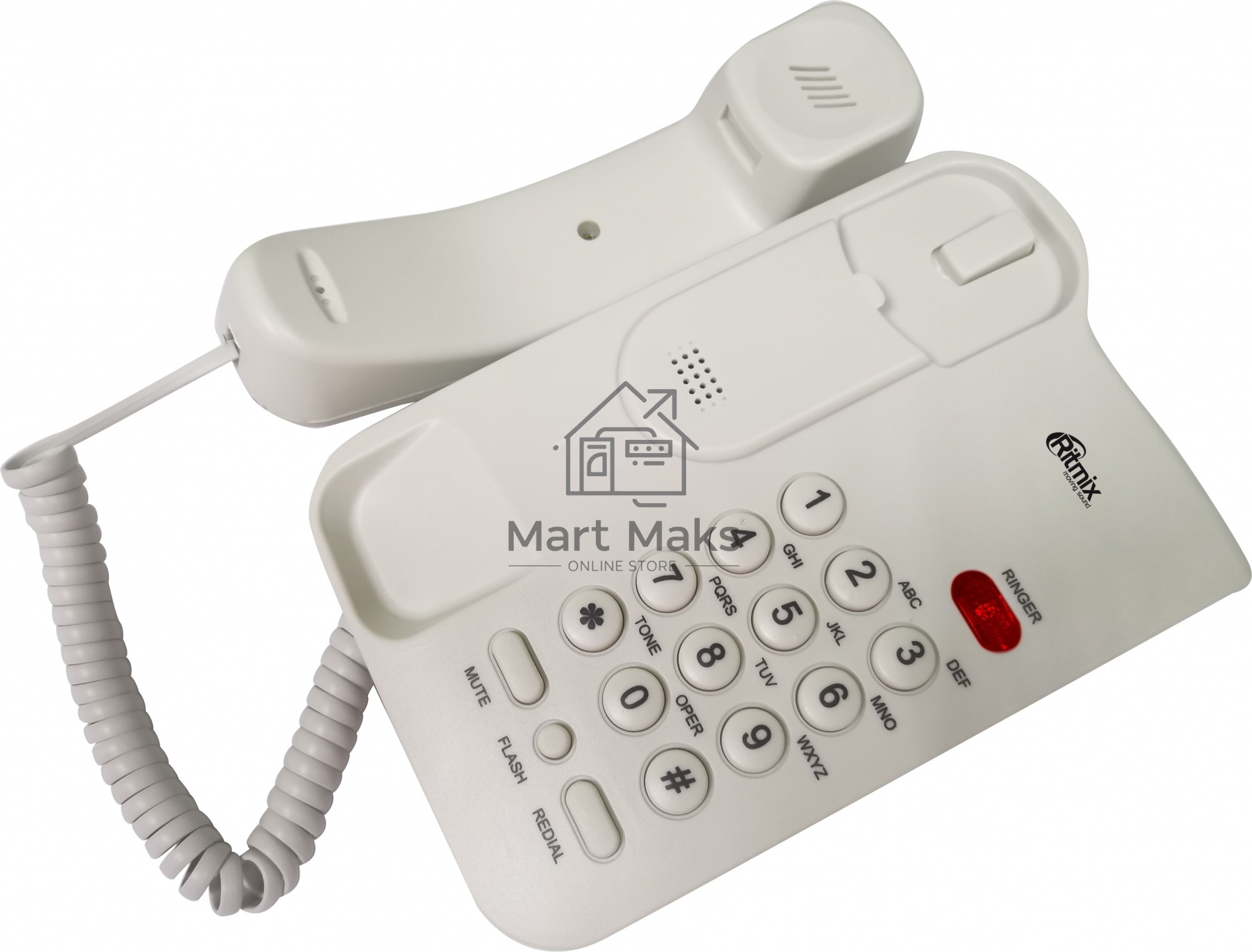 Телефон проводной Ritmix RT-311 белый