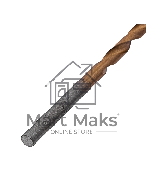 Сверло по металлу Matrix, 3 мм, HSS, нитридтитановое покрытие, цилиндрический хвостовик