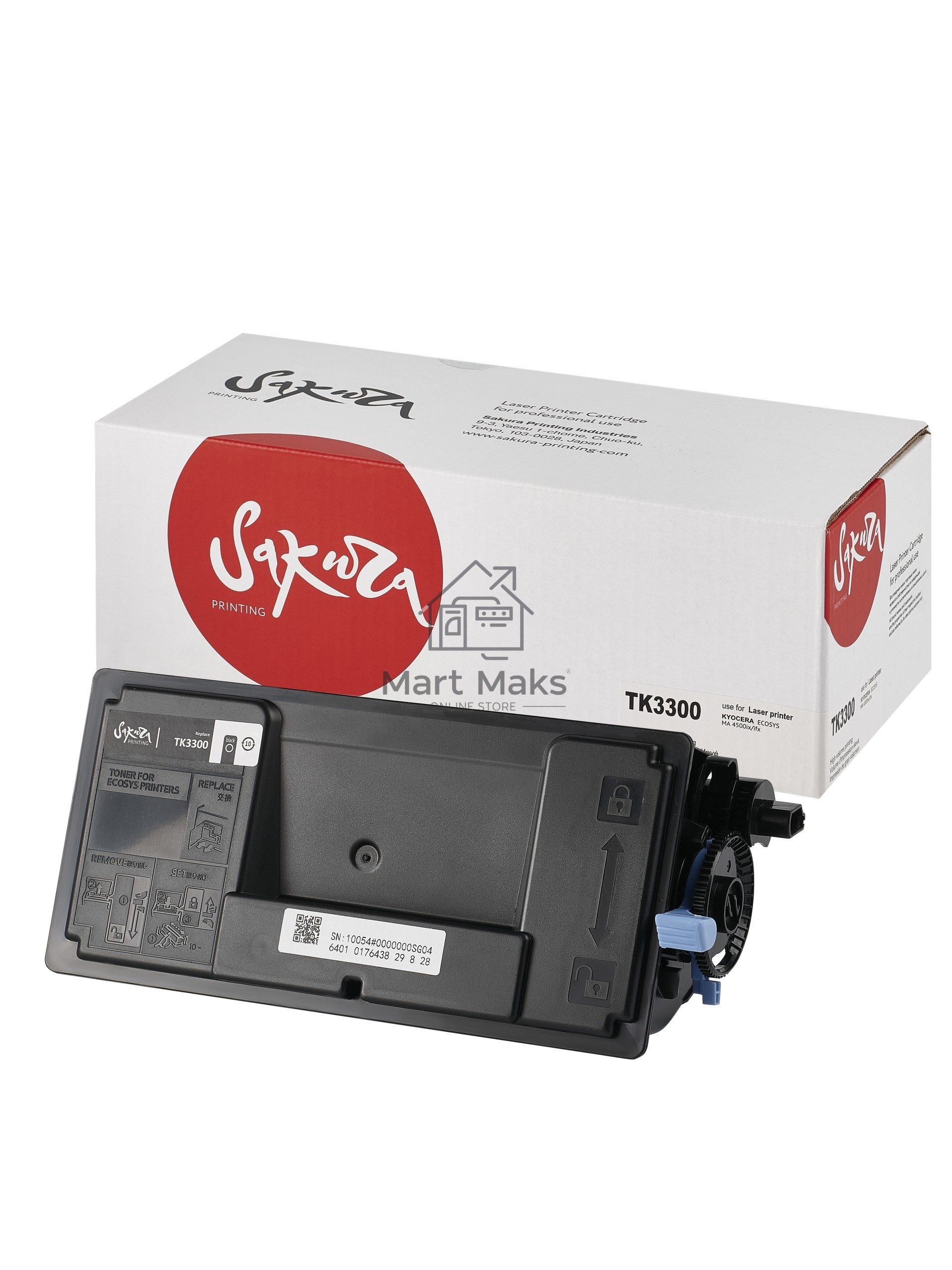 Картридж лазерный Sakura TK3300 для Kyocera Mita ECOSYS MA4500ix/ECOSYS MA4500ifx, черный, 14500 к.