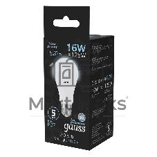 Лампа светодиодная Gauss A60 16Вт цок.: E27 груша 220B 4100K св. свеч. бел. нейт. (упак.: 10 шт)