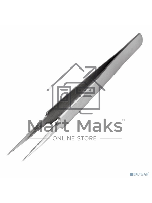 Пинцет прямой с закругленными кончиками 125 мм (блистер) Rexant