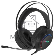 Гарнитура Exegate Cosmos HS-702GL чёрный, проводная, USB, виртуальный звук 7.1, подсветка