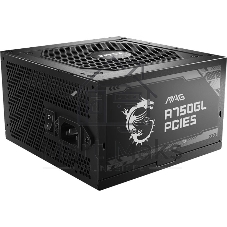 Блок питания MSI MAG A750GL PCIE5, 750Вт, 80+ Gold, 120мм, модульный, черный