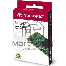 Накопитель SSD 240GB Transcend MTS420, 3D NAND, M.2[R/W - 560/500 MB/s]