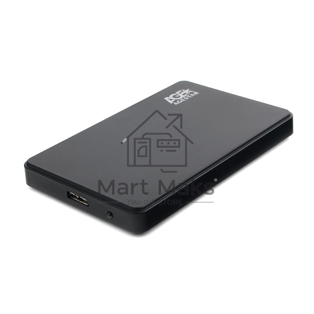 Внешний корпус для HDD AgeStar 3UB2P2 SATA III пластик черный 2.5