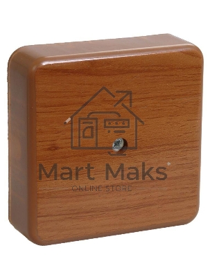 Коробка распаячная ОП 75х75х20 IP20 КМ41212-05 (6 клем. 6кв.мм) дуб ИЭК UKO10-075-075-020-K24