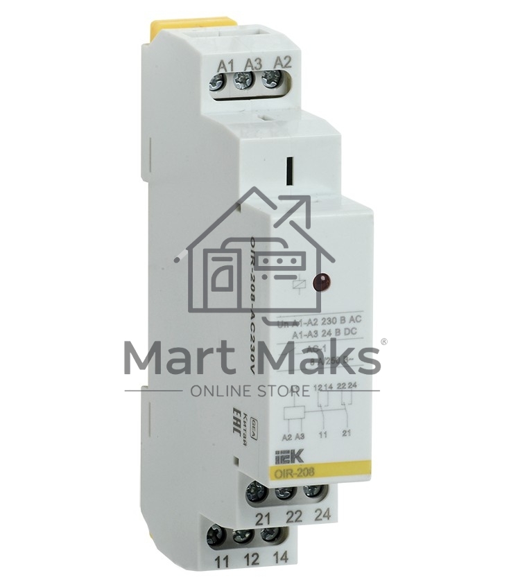 Реле промежуточное OIR 3 конт. (8А) 230В AC IEK OIR-308-AC230V