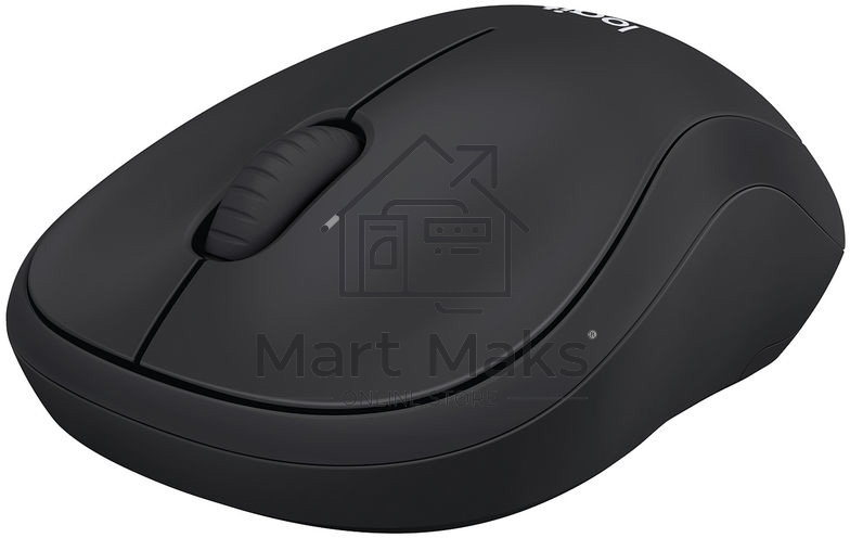 Мышь беспроводная Logitech M221 SILENT черный, 1000 dpi, радиоканал, USB, кнопки - 3