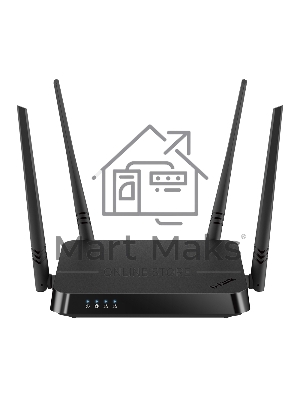 Роутер D-Link DIR-822/RU/E1A, Wireless AC1200 Dual-Band Router with 1 10/100Base-TX WAN port and 4 10/100Base-TX LAN ports.802.11b/g/n compatible, 802.11AC up to 866Mbps,1 10/100Base-TX WAN port, 4 10/100B