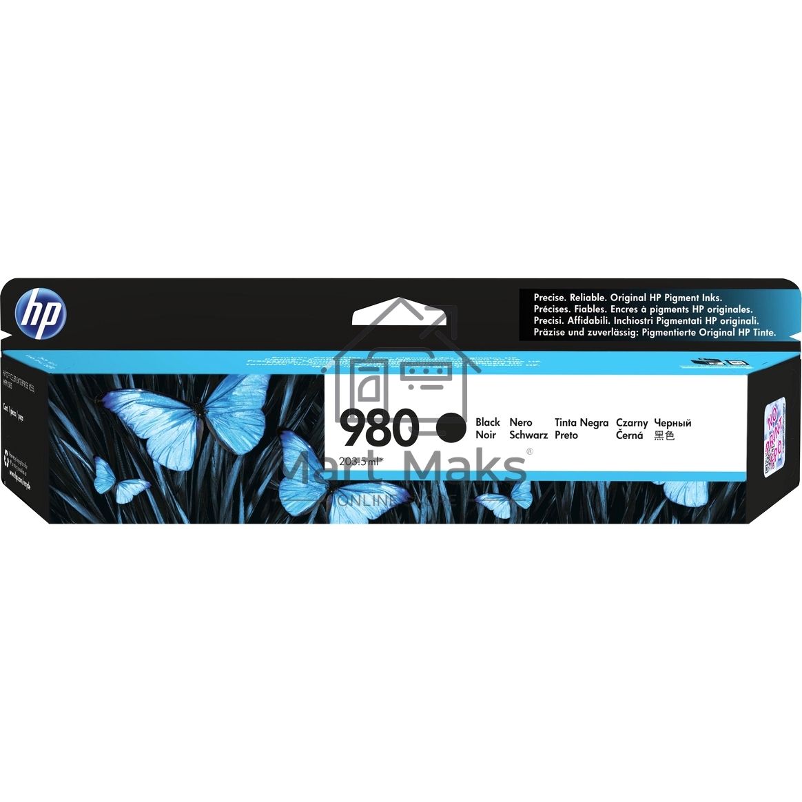 Картридж струйный HP D8J10A черный для HP OJ Ent X585/X555 (10000стр.)
