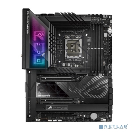 Материнская плата ASUS ROG MAXIMUS Z790 HERO, LGA 1700, Intel Z790, 4xDDR5, 6xSATA, 3xM.2, 1xPCIe 4.0 x4, 1xPCIe 5.0 x8, 1xPCIe 5.0 x16, 1xHDMI, 2xUSB-C 3.2 Gen 2, 1x 2.5Gb LAN, 4xUSB-A 3.2 Gen 1, 5xUSB-A 3.2 Gen 2, 5x3.5 мм, 7.1, Standard-ATX