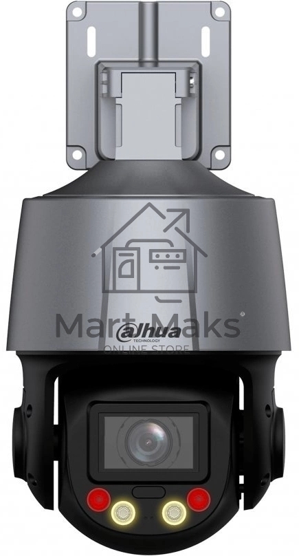 Мини-PTZ IP-видеокамера DAHUA DH-SD3C405DB-GNY-A-PV Smart Dual Light с активным сдерживанием и ИИ 4Мп, 1/2.8” CMOS, 5x моторизованный объектив 2.7~13,5мм (5x), видеоаналитика, ИК до 50, LED до 30м