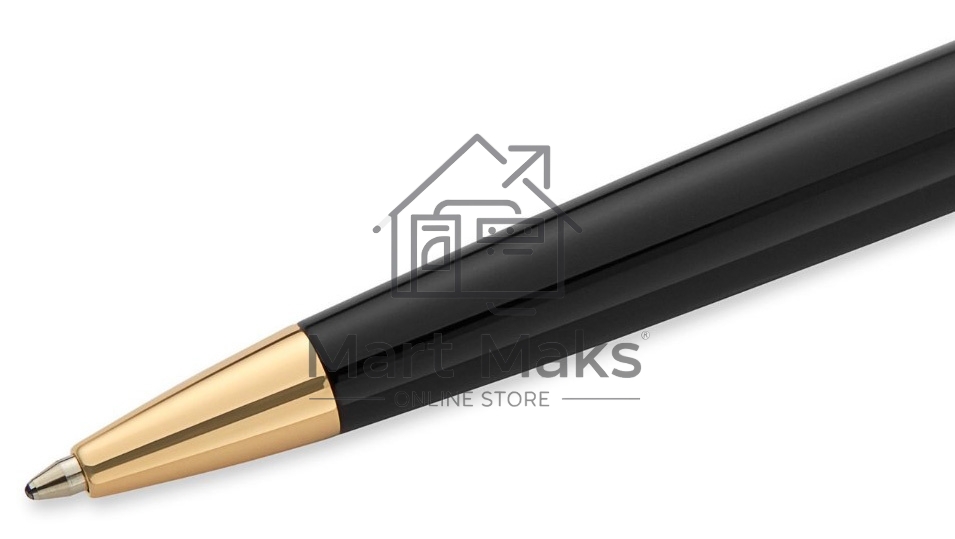 Ручка шариковая Waterman Hemisphere (CWS0920770) Matte Black GT M, синие чернила, подарочная коробка