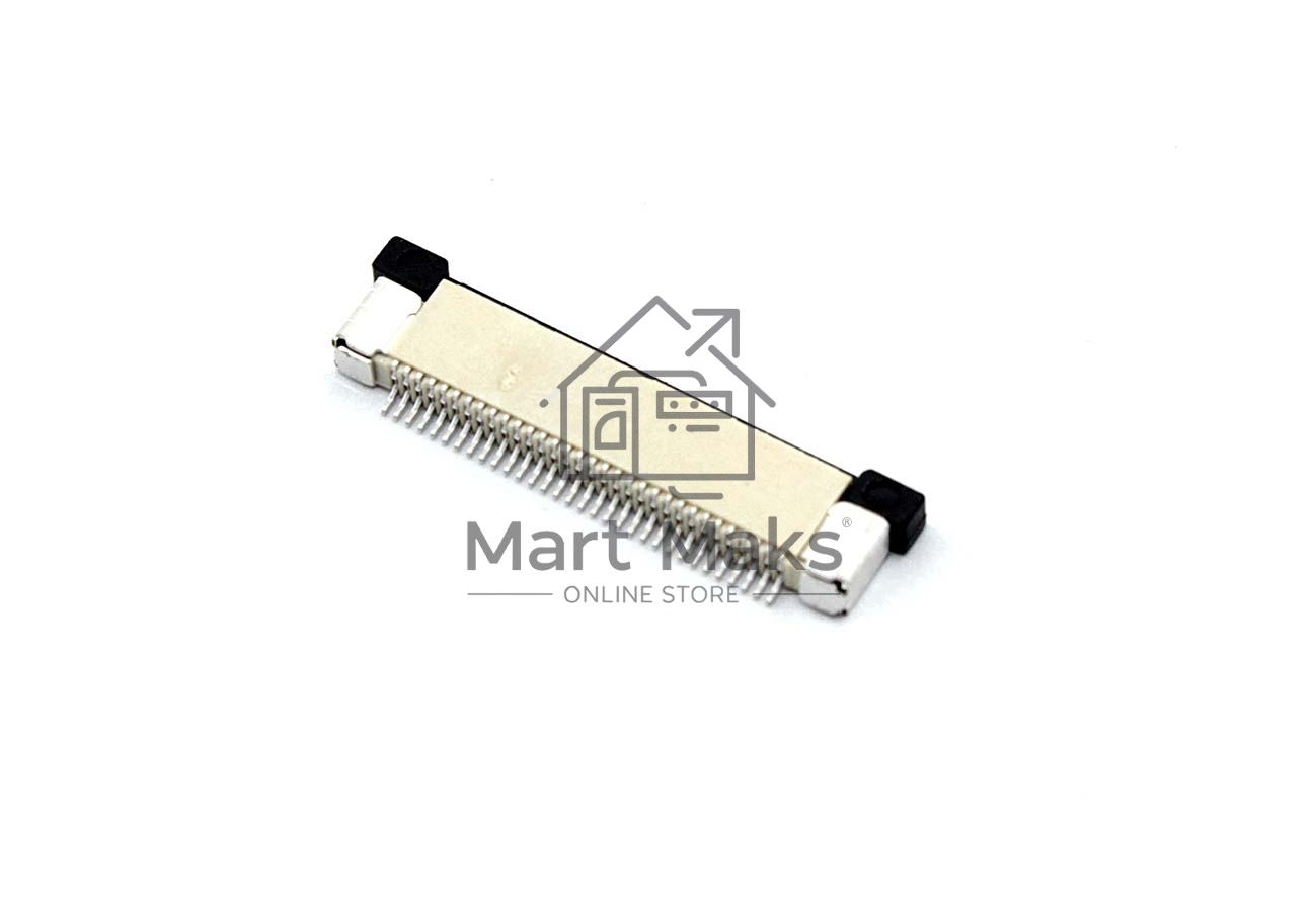Разъем FPC Half Coverage Top Contact 0.5K-BS-32PWB 32 pin высота 2мм шаг 0,5мм