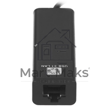 Кабель-адаптер 5bites UA3C-45-09BK USB3.1, 3хUSB2.0, RJ45 100MB, черный