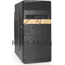 Компьютерный корпус Minitower ExeGate EX298810RUS BAA-403U2 (mATX, без БП, 1*USB+2*USB 3.0, HD Audio, черный)