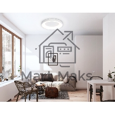 Потолочный светодиодный светильник Ambrella light FZ1401 WH белый IP20 48W 3000K-6500K D500*50 (ПДУ ИК)