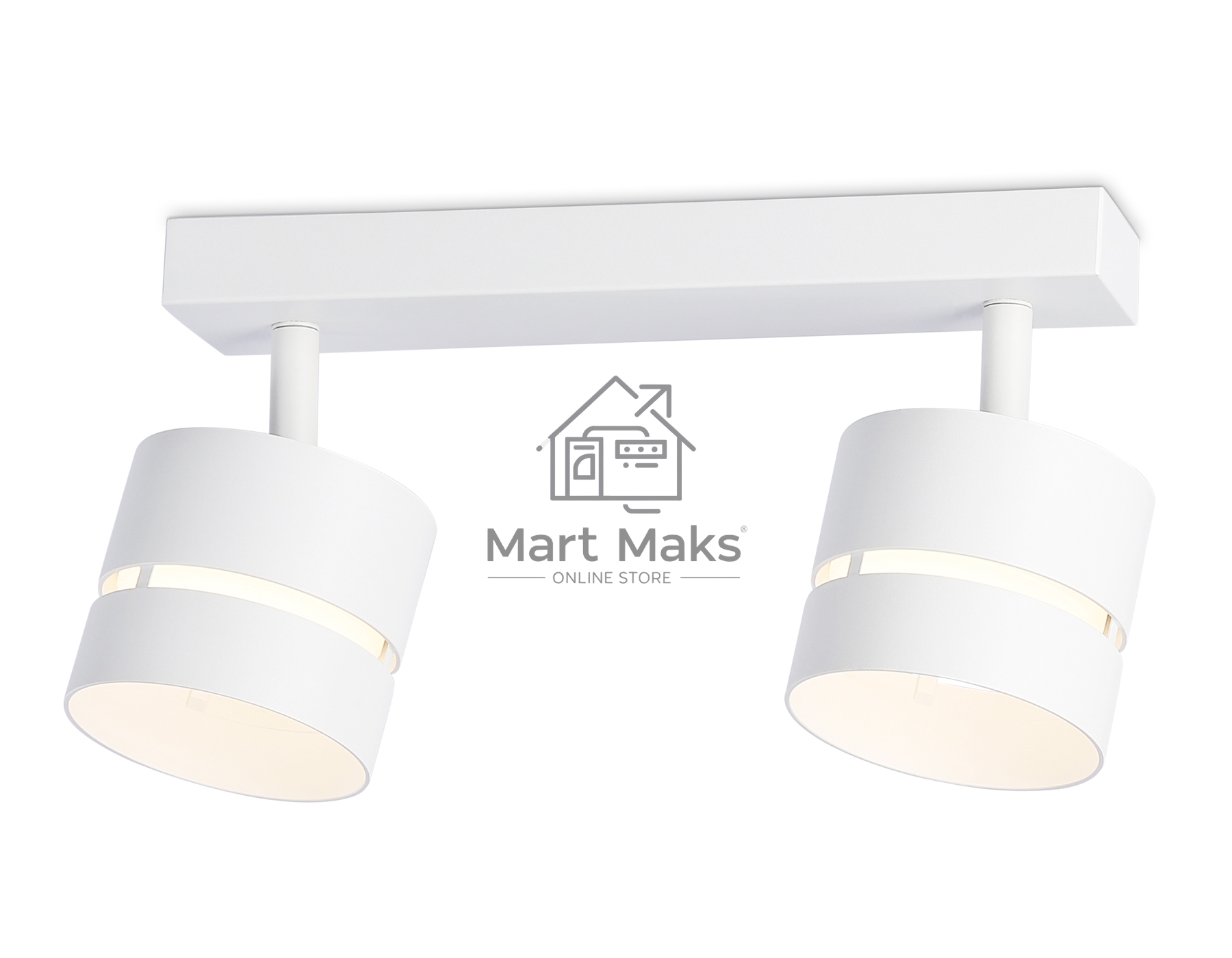 Светильник Ambrella light TN71058/2 WH белый GX53/2 max 12W 280*85*150