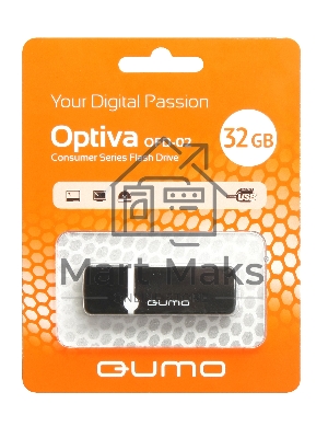 Флешка USB 2.0 QUMO 32Gb Optiva 02 черный