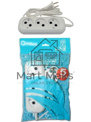 Удлинитель ОБИХОД РС-3 ( ШВВП ) 3*5 м (60) 150-505