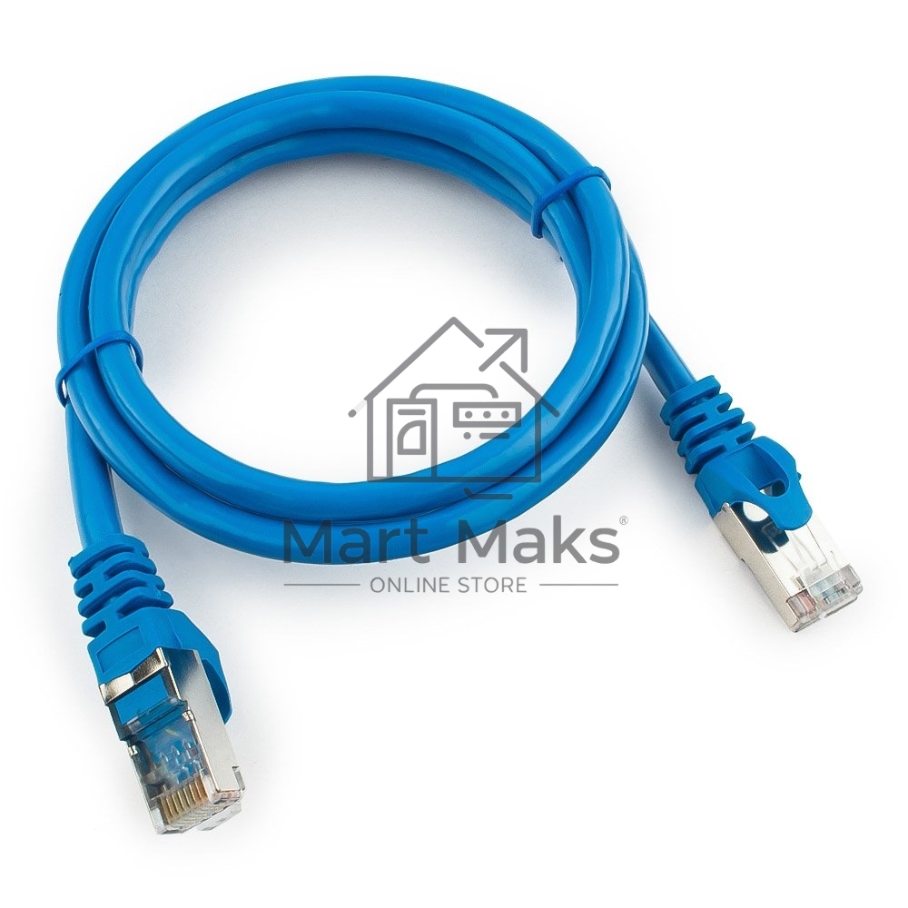 Патч-корд FTP Cablexpert кат.6, 1м, литой, многожильный (черный)