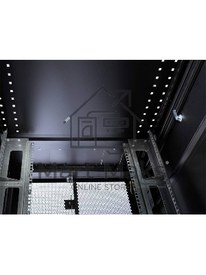 Шкаф серверный ЦМО ШТК-СП-42.8.12-48АА-9005 42U 800x1200мм пер.дв.перфор. задн.дв.перфор.2-хст. 2 бок.пан. 1350кг черный