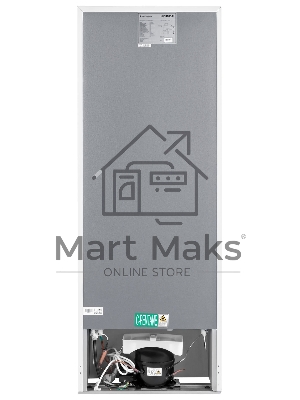 Холодильник Hyundai CT2551WT белый двухкамерный 166/40л морозилка сверху