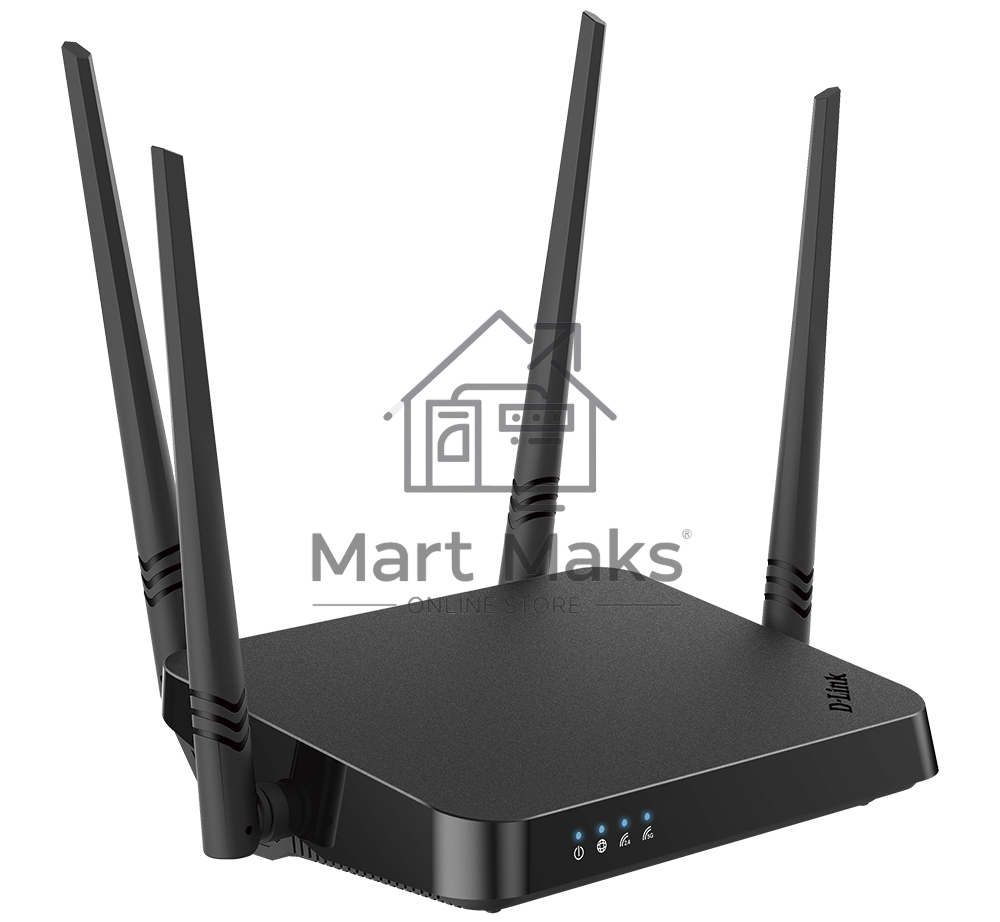 Роутер D-Link DIR-822/RU/E1A, Wireless AC1200 Dual-Band Router with 1 10/100Base-TX WAN port and 4 10/100Base-TX LAN ports.802.11b/g/n compatible, 802.11AC up to 866Mbps,1 10/100Base-TX WAN port, 4 10/100B