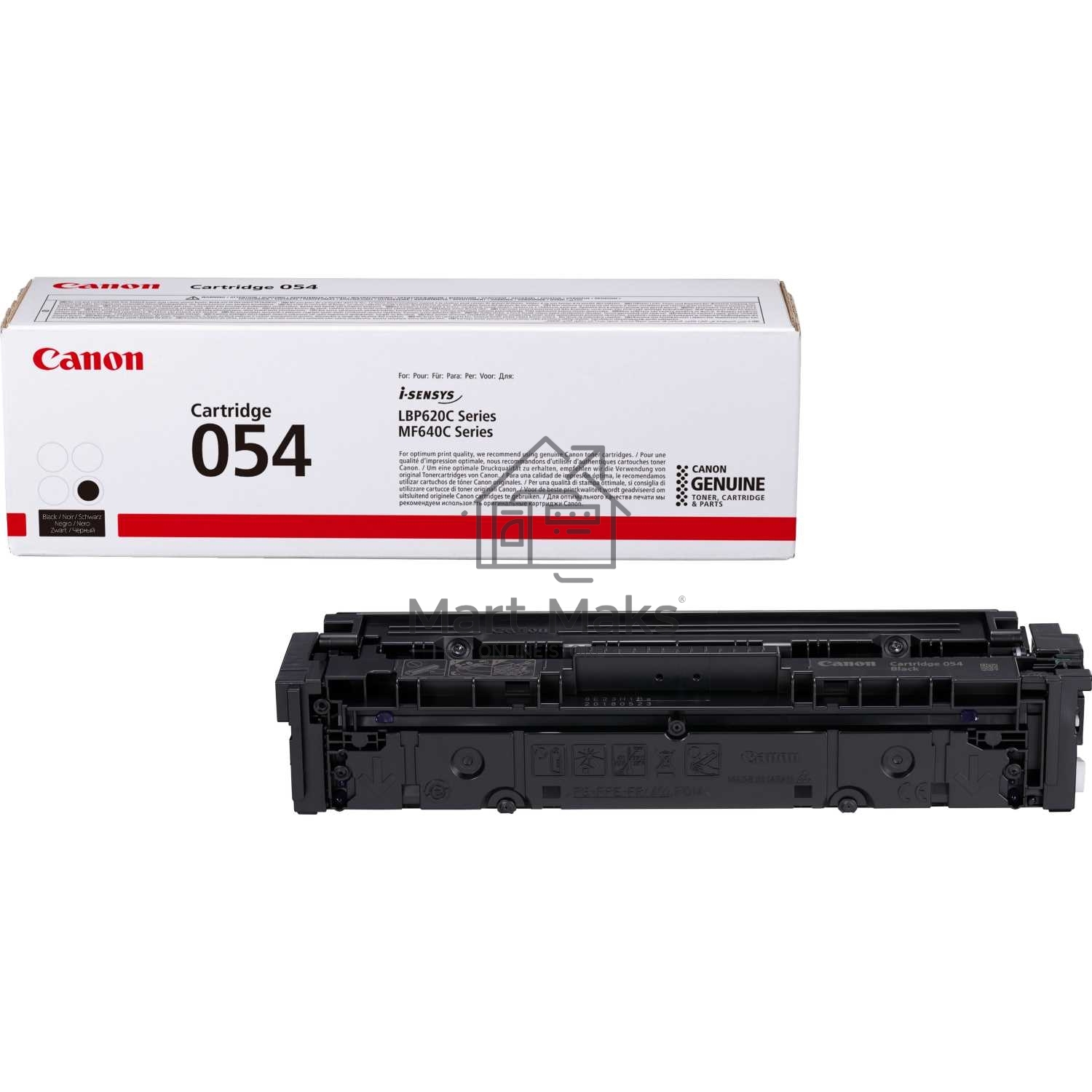 Тонер Картридж Canon 054 BK 3024C002 черный (1500стр.) для Canon MF645Cx/MF643Cdw/MF641Cw/LBP623Cdw/621Cw