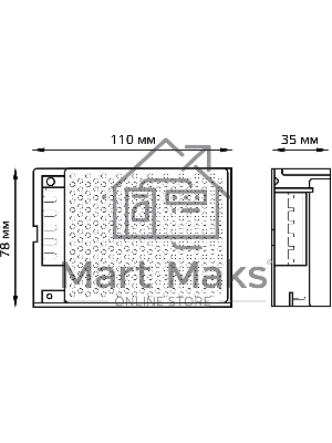 Блок питания GAUSS LED STRIP PS 60W 12V