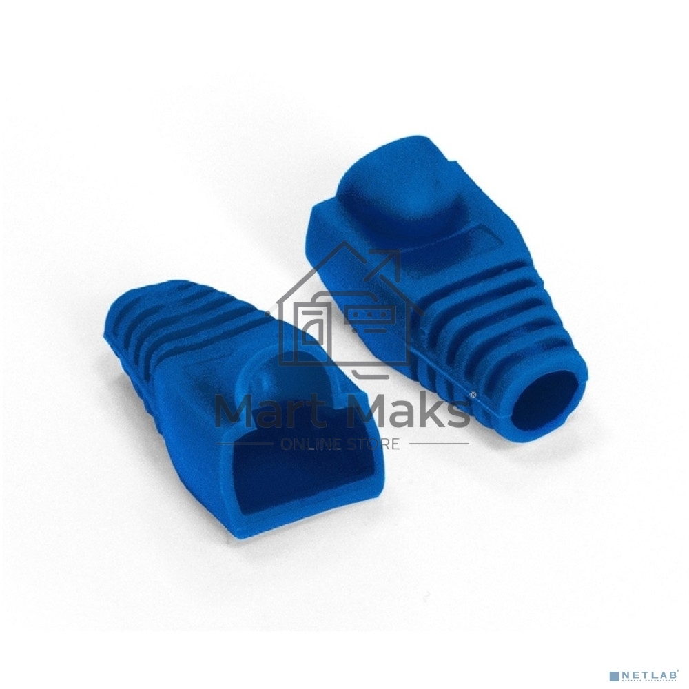 Колпачок ExeGate BC45-100-BL изолирующий для коннектора RJ-45, синий (100шт)