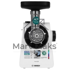 Мясорубка электрическая Bosch MFWS607W белый, 2100 Вт, 3.5 кг/мин, реверс, насадки - 4