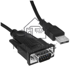 Конвертер USB->SERIAL Cablexpert UAS-DB9M-02 AM/DB9M, 1,5 м, PL2303TA, WinXP-Win8, черный, пакет