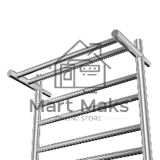 Полотенцесушитель электрический с полкой BAU Stil Shelf 50х80, 7 планок, универсальный, нерж. сталь