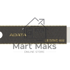 Накопитель SSD ADATA LEGEND 860, 500Gb, PCIe 4.0 x4, M.2 2280, NVMe, R/W 5000/3000, с радиатором