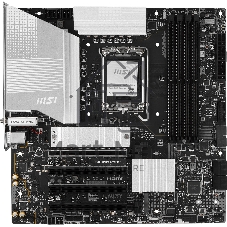 Материнская плата MSI PRO B860M-A WIFI6E, LGA1851, Intel B860, 4xDDR5, 4xSATA, 3xM.2 PCIe, 4xPCIe x16 (1x5.0 x16, 3x4.0), 1xHDMI, 1xDisplayPort, 1x 5Gb LAN, 6xUSB (2xUSB 2.0, 2xUSB 5Gbps Type-A, 1xUSB 5Gbps Type-C, 1xUSB 10Gbps Type-A), 3x3.5 мм, 7.1, mATX