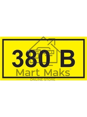 Самоклеящаяся этикетка Iek YPC10-0380V-3-021 90х38 мм, символ 