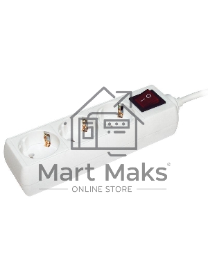 Удлинитель ИЭК WYP10-16-03-03-ZK-N 3х3м с заземл. 16А IP20 У03К с выкл. ПВС 3х1