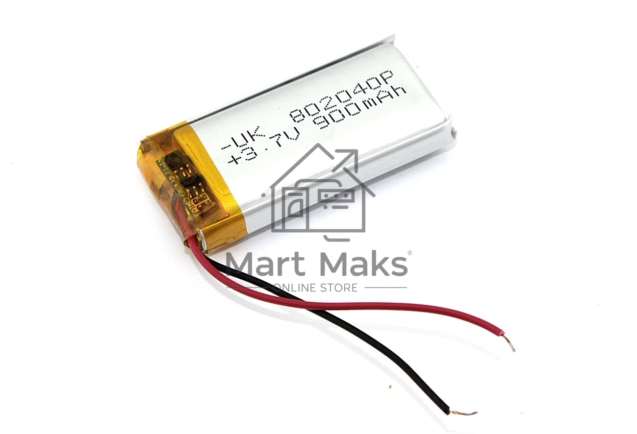 Аккумулятор Li-Pol (батарея) 8*20*40мм 2pin 3.7V/900mAh