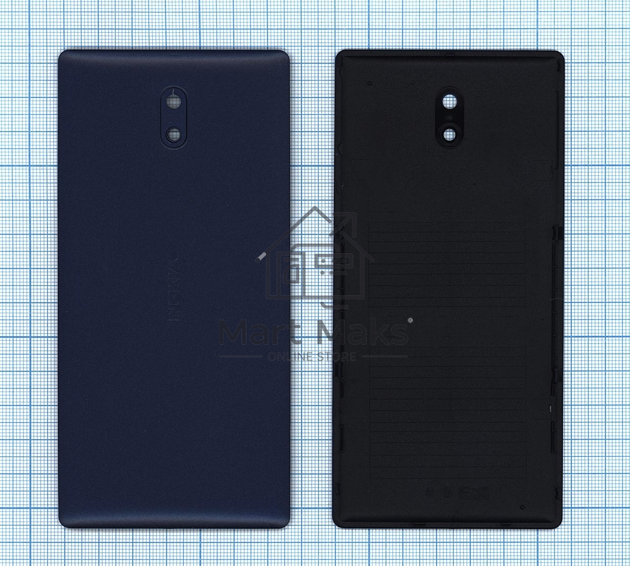 Задняя крышка для Nokia 3 синяя