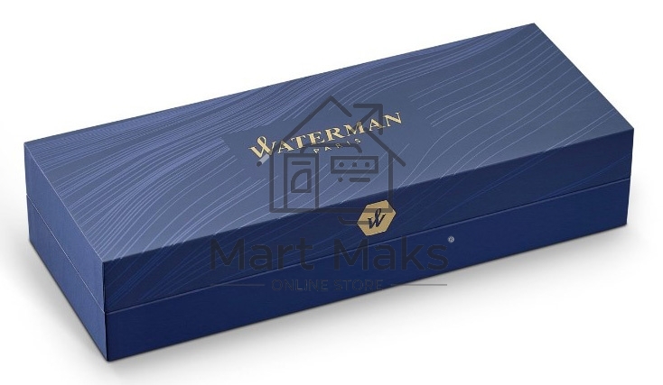 Ручка шариковая Waterman Hemisphere (CWS0920770) Matte Black GT M, синие чернила, подарочная коробка